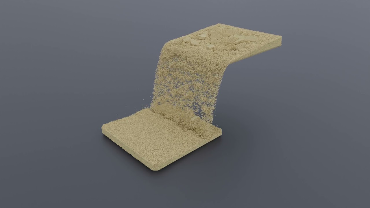 satisfying sand made in blender