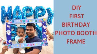 Diy Photo Booth First Birthday Decoration Ideas At Home Youtube Diy Photo Booth First Birthday Decoration Ideas At Home Youtube