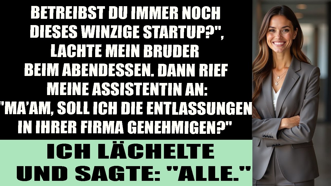 Sie verspotteten mein kleines Business beim Familienessen  bis mein Handy klingelte wegen ihrer Jobs
