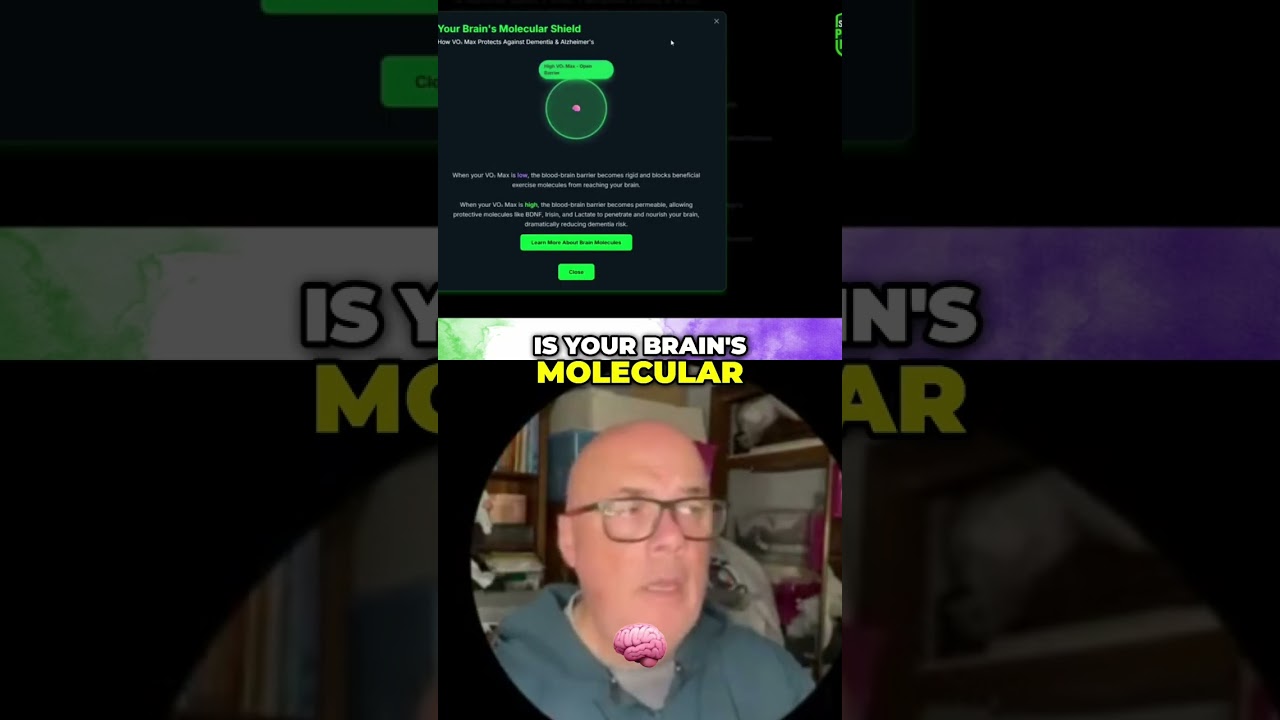 VO2 Max & Dementia: Brain's Molecular Shield Explained