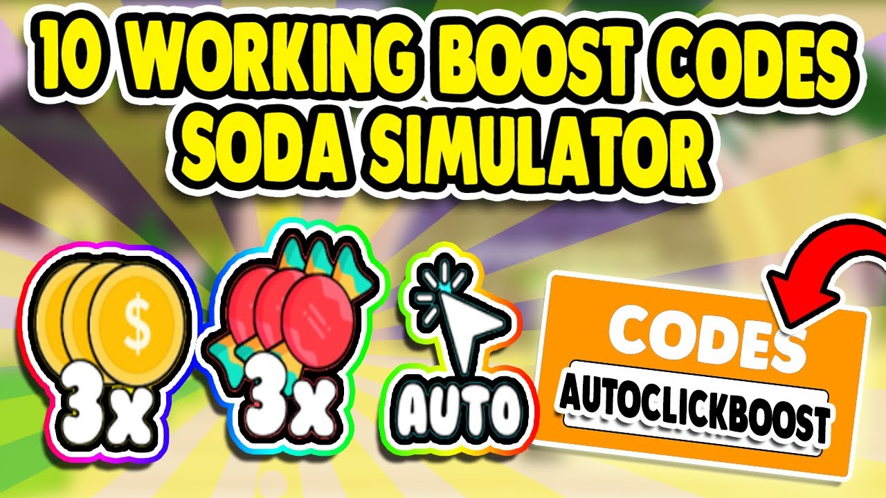 All 10 New Secret Candy And Boost Codes In Soda Simulator Roblox Youtube - roblox soda simulator codes september 2020