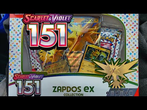 Pokemon Scarlet & Violet: 151 Collection Zapdos EX 6 Box Case