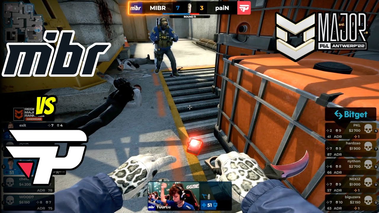 MiBR vs paiN | PGL Major Antwerp 2022 | CSGO Highlights