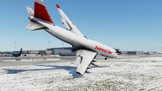 Terrifying Moment Plane Skids Off Icy Runway by BBB-Gaming 1,974 views 1 month ago 2 minutes, 59 seconds