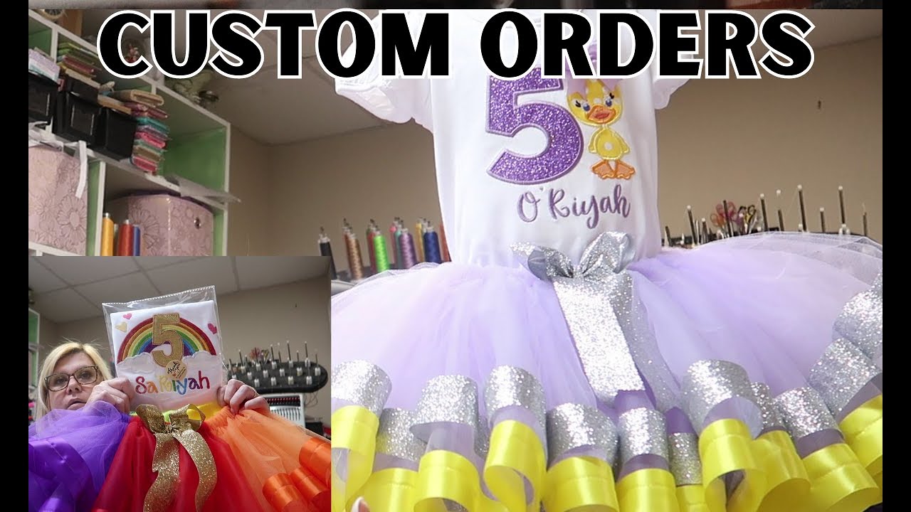 Making custom orders & more! Etsy Embroidery business YouTube