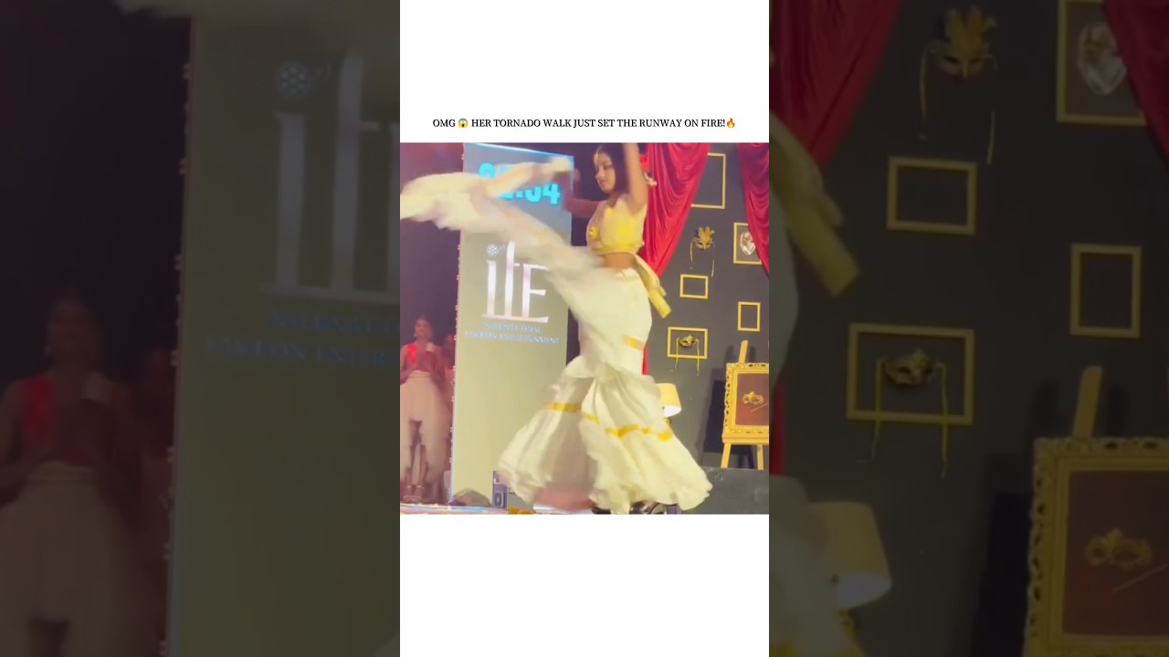 OMG 😱 her tornado walk just set the runway in fire 🔥