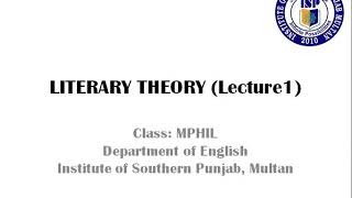 ISP M. Phl English lecture