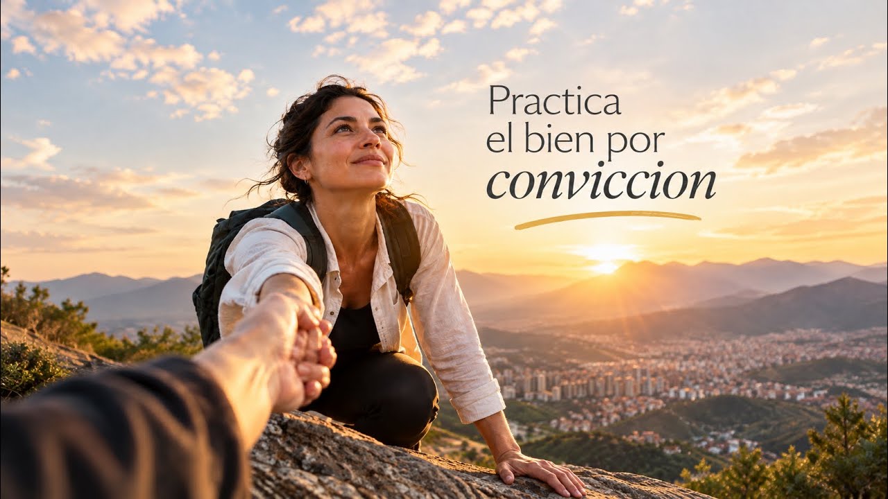 Practica el bien por conviccion