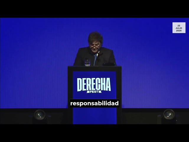 Javier Milei comparte las ideas de mi libro Parásitos Mentales en La Derecha Fest