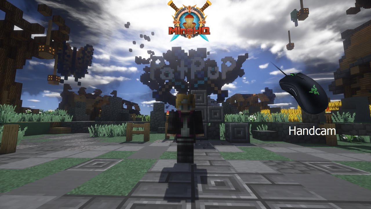 How I PvP (HANDCAM) + I GET HAXUSATED? - MineHQ PotPvP