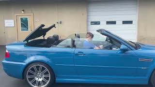 2003 BMW M3 Convertible Top Operation