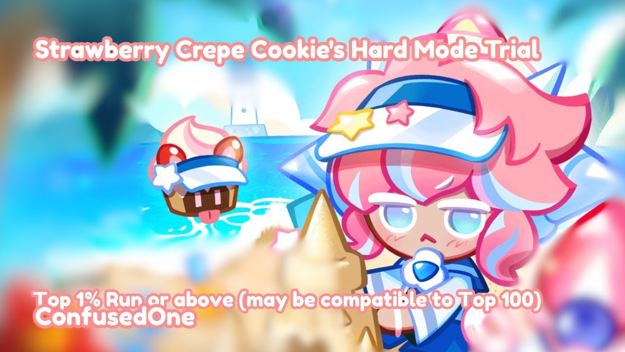 Cookie Run: Ovenbreak | Trial Run | Strawberry Crepe Cookie - Hard Mode | Top 1% Guide | ConfusedOne