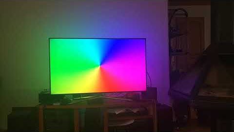 Ambilight test with raspberry pi and esp8266