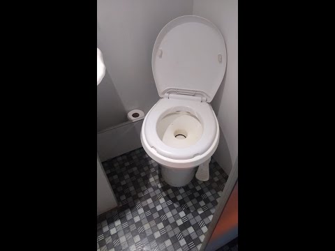 Como colocar el inodoro en un motorhome/casa rodante