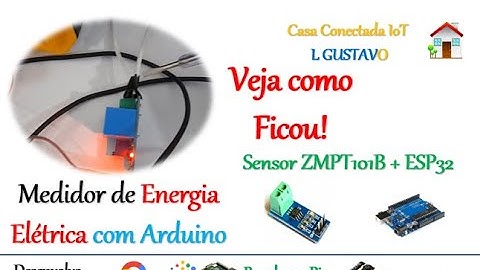 Demonstração da medição de tensão com Sensor ZMPT e ESP32