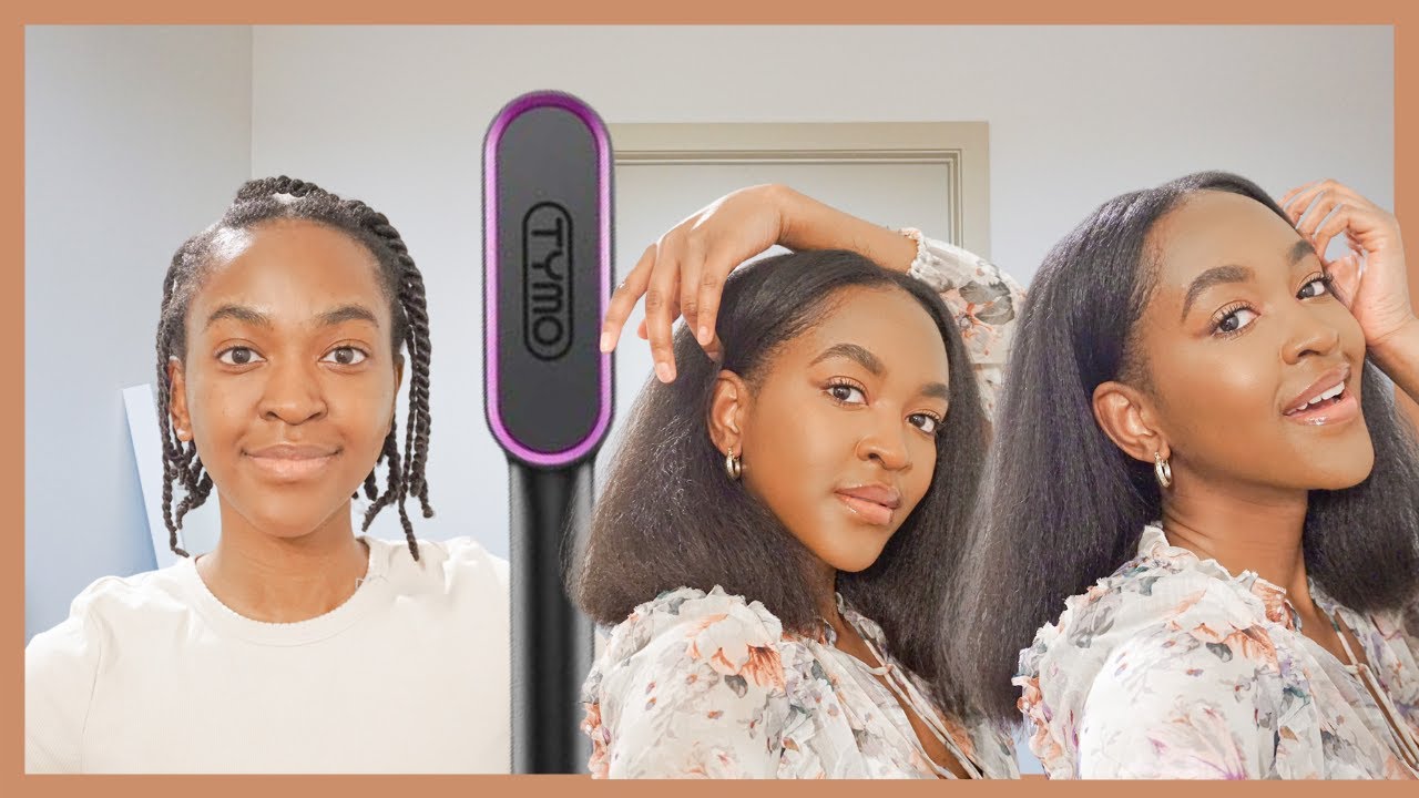 using-a-tymo-hair-straightening-brush-on-my-type-4-hair-youtube