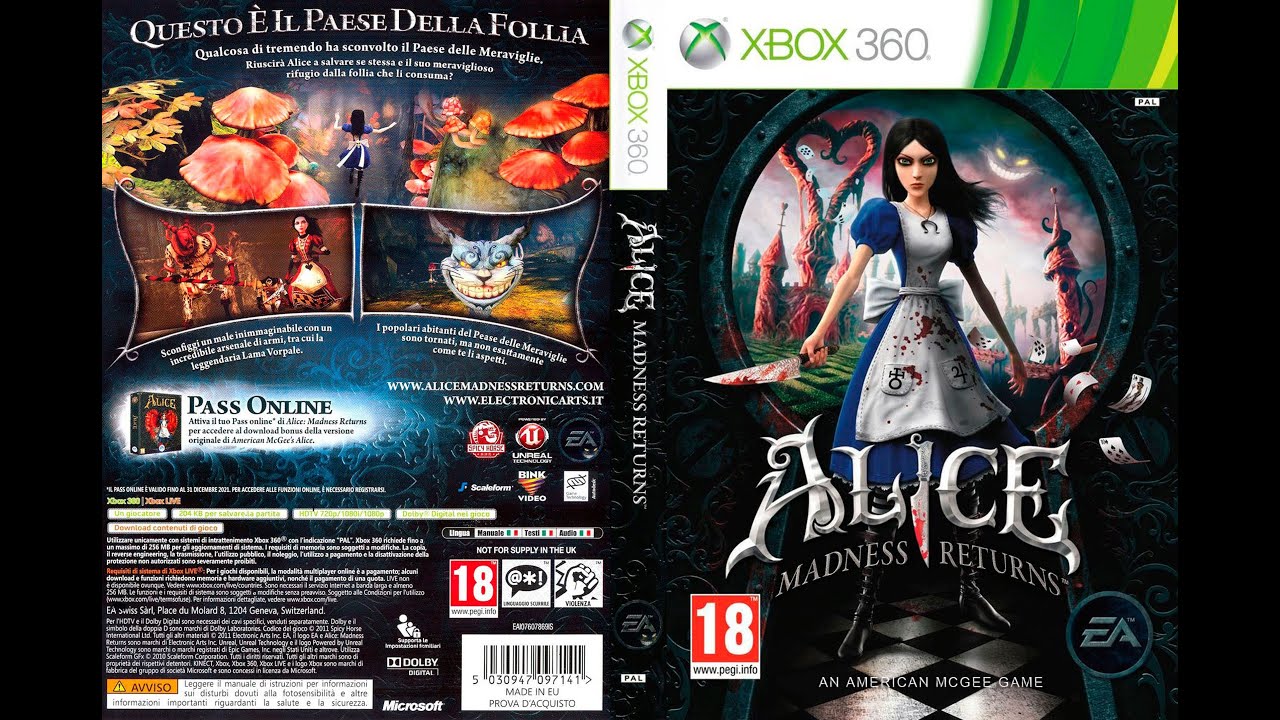 Alice Madness Returns - Xbox 360 