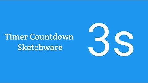Timer countdown in Sketchware