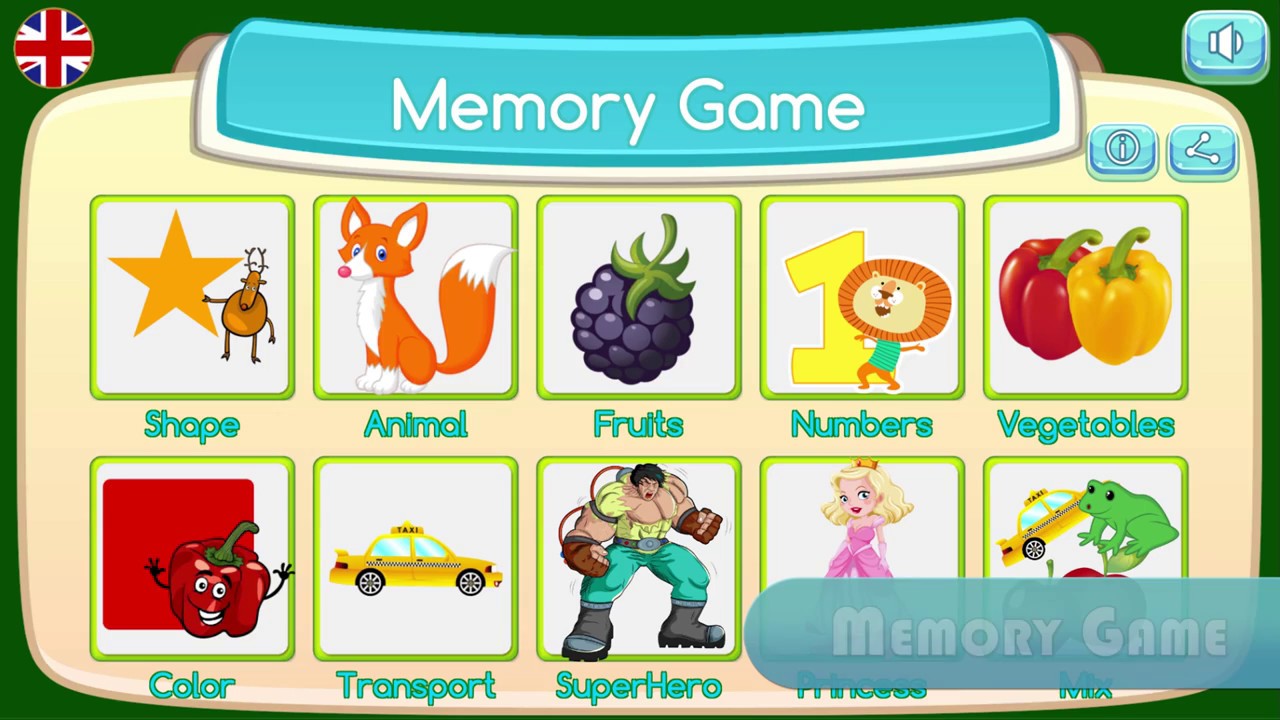 Kid Memory Game - Android - YouTube
