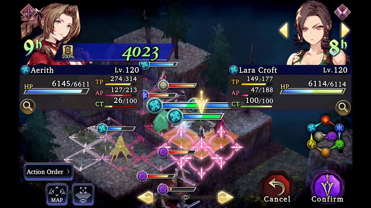 WOTV - "Tranquil Warmth" Nightmare Difficulty (recommended level 115) with Mono Water, all rewards