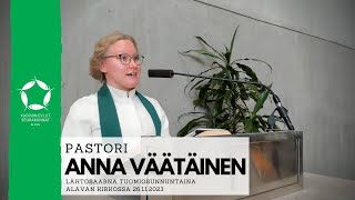 Meitä kutsutaan katsomaan tulevaisuuteen | Pastori Anna Väätäisen lähtösaarna