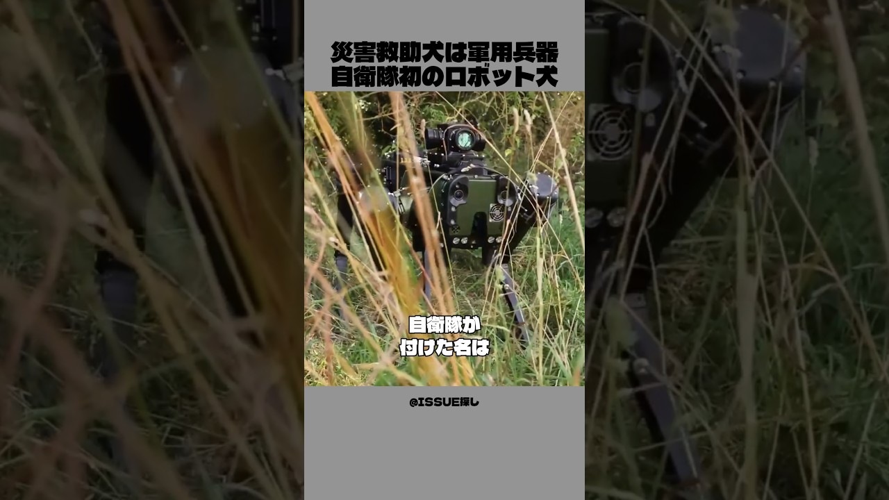 災害救助犬の正体は軍用兵器│自衛隊初のロボット犬「Vision 60」