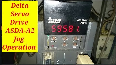 DELTA ASDA-A2 Servo drive JOG Operation.