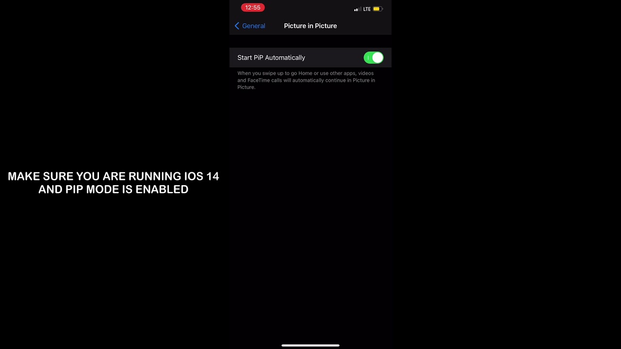 How to use PiP on IPHONE OR IPAD 