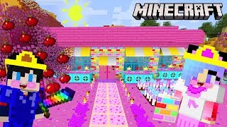Minecraft สร้างบ้านในดินแดนสีสันPastelพาสเทลดินสอสีสุดหวานแหวว