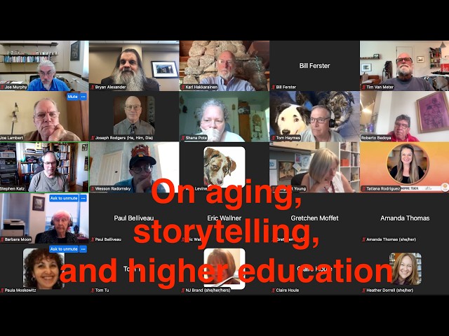 Thumbnail for On aging, storytelling, and higher education