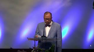Delivering a Speech Recognizing the AAPI Heritage Month at Unity of Houston