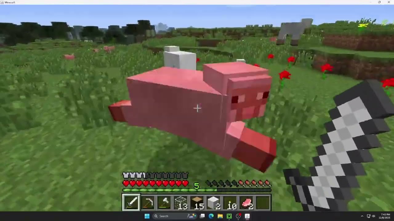 Minecraft version 1 series (episode 3 :bro stop it with the ding dang afk!)