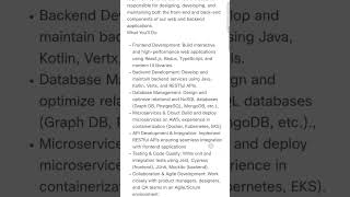 cisco hiring for fullstack software engineer-React & Java (Entry level) | freshers | jobs|subscribe