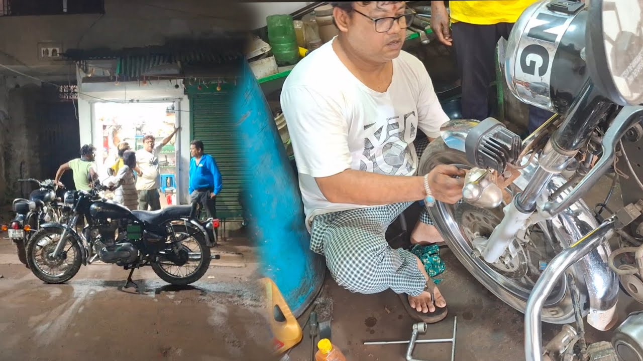 Servicing My Bullet 🏍️ | Daily Vlog