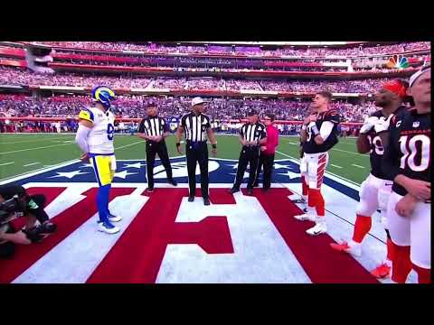 Los Angels Rams vs Cincinnati Bengals Super Bowl LVI Coin toss