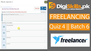 Digiskills Freelancing Quiz no 4 batch 6 || Batch 6 || Quiz no 4 || Techno Malik