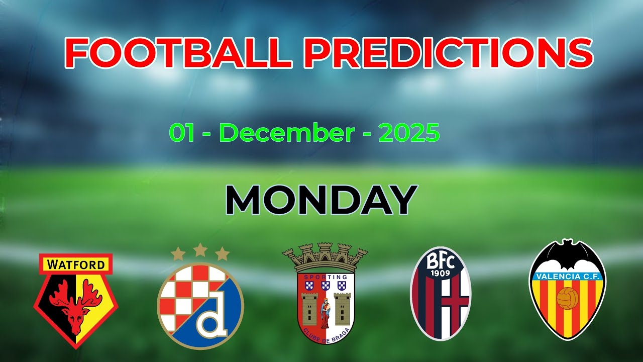 TODAY CORRECT SCORE PREDICTIONS 01/12/2025/FOOTBALL PREDICTIONS TODAY/SOCCER BETTING TIPS/SURE WIN.