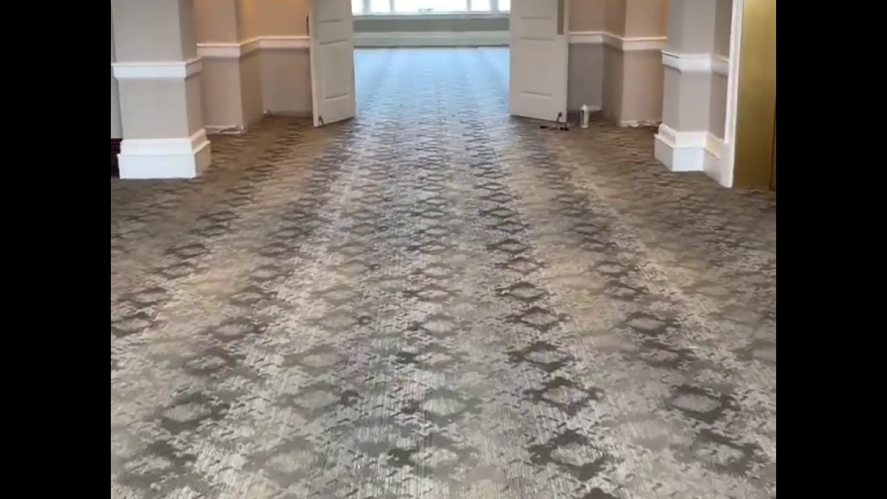 Beautiful custom carpet flooring in a Ballroom Farsh Carpet & Rugs