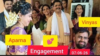 Design💕 Aparna Engagement. 07-06-26. Srinidhi Munnur House #samarasa #havyaka #engagement