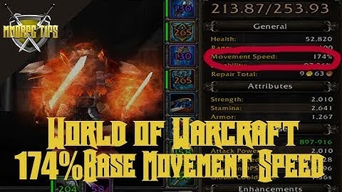 WoW BFA 174% Movement Speed Fury Warrior Guide