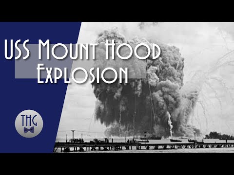 Explosion of USS Mount Hood, November 10, 1944