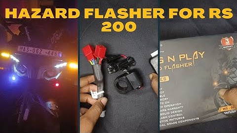 Vlog 6|| Simtac Plug N Play hazard flasher V 6.0|| Installation on RS 200|| BS Motovlog