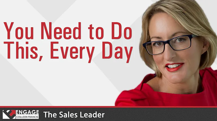 You Need to Do This, Every Day | Sales Tips