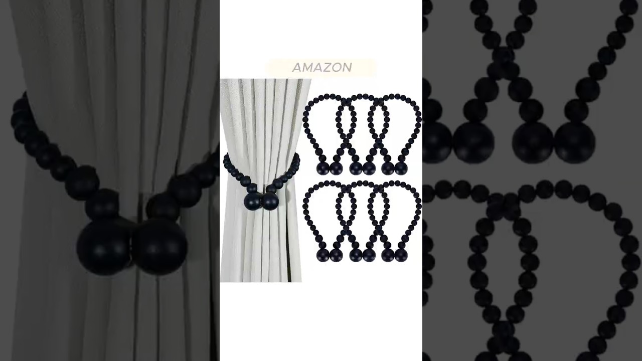 Magnetic Curtain Tiebacks &ndash; Boho Style Curtain Holdbacks for Home D&eacute;cor #BohoCurtainStyle