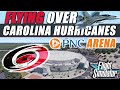 Flying Over Carolina Hurricanes PNC Arena in Flight Sim