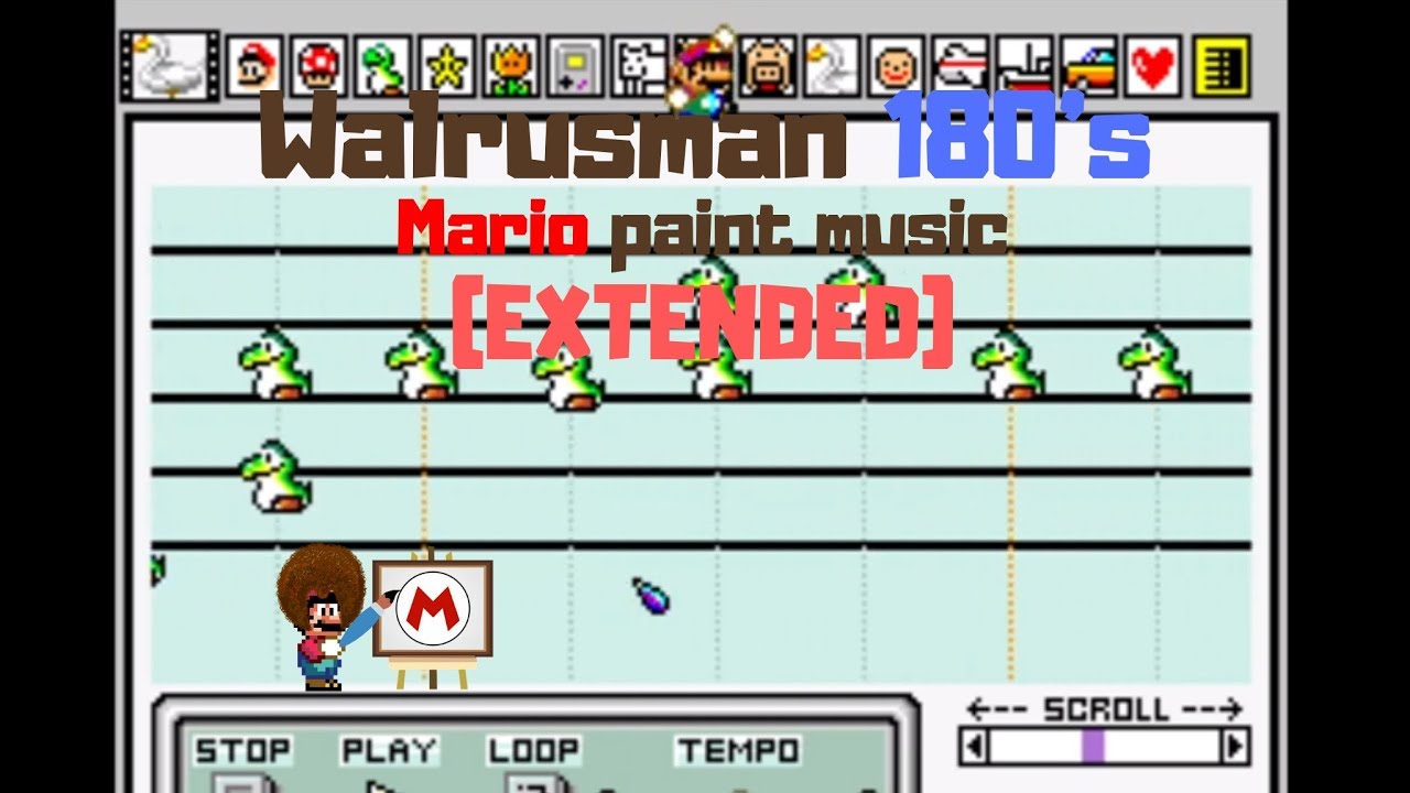 Random stuff Walrusman180's Mario paint "music" (EXTENDED) YouTube