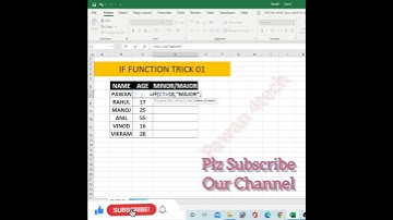IF Function In Ms Excel | #shorts #short #iffunction | Ms Excel Short Video 🔥🔥🔥