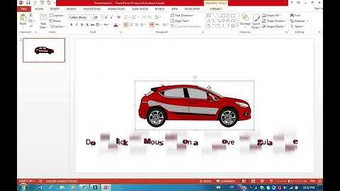 How to Create Moving Car Animation Effect in 2000/2016 Microsoft PowerPoint.