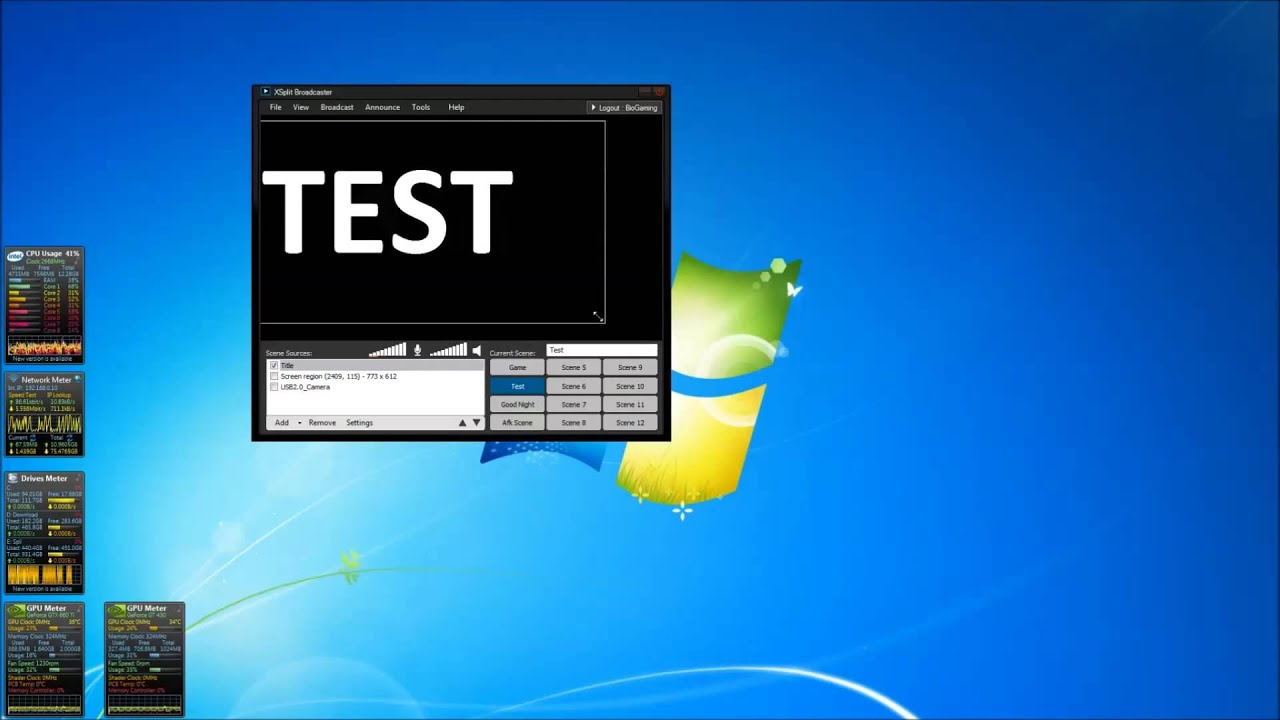 How to use - Xsplit streaming software - BioSquirrel [Full-HD]