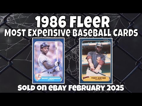 1986 fleer limited edition baseball cards value 1986 Fleer Most Expensive eBay Sales Baseball Cards